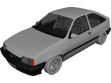 Opel Kadett 3D Model preview