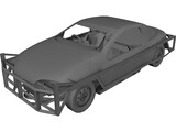 Opel Tigra 1300 Stockcar 3D Model preview