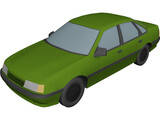 Opel Vectra (1990) 3D Model preview