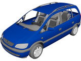 Opel Zafira 3D Model preview