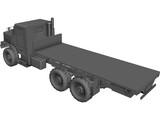 OshKosh MTVR MK27 Military 3-Axle Truck 3D Model preview