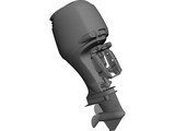 Outboard Engine Suzuki 250 3D Model preview