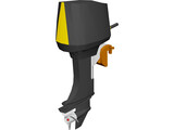 Outboard Motor 30hp 3D Model preview