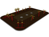 Outdoor Gym Equipment 3D Model preview