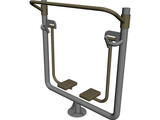 Outdoor Gym 3D Model preview