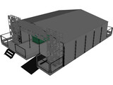 Outdoor Stand 3D Model preview