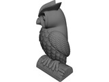 Owl Statue 3D Model preview