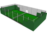 Paddle Court 3D Model preview