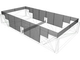 Paddle Court 3D Model