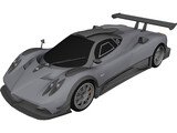 Pagani Zonda R Club Sport (2009) 3D Model preview