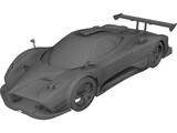 Pagani Zonda R 3D Model preview