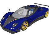 Pagani Zonda Tricolore 3D Model preview