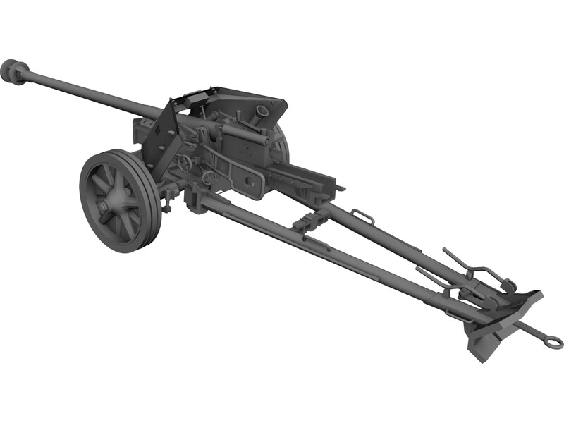 PAK 40 3D Model