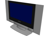 Panasonic Flat TV 3D Model preview