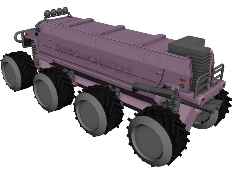 Panther Hummer Limousine 3D Model