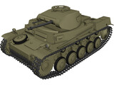 Panzer 2F 3D Model preview