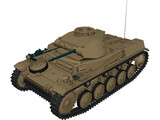 Panzer II 3D Model preview