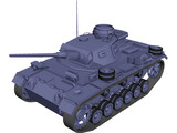 Panzer III 3D Model preview