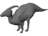 Parasaulophus 3D Model preview