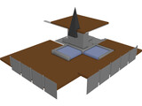 Parrilla Exterior 3D Model preview