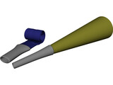 Party Blowers 3D Model preview