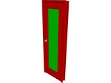 Passage Door 3D Model preview