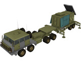 Patriot Radar 3D Model preview