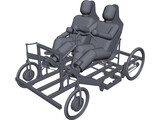 Pedal Driven Vehicle 3D Model preview