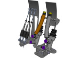 Pedalbox for Racing Car 3D Model preview