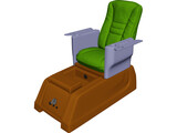 Pedicure Chair 3D Model preview