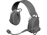 Peltor MT15H69FB-09 Com-Tac II Headset 3D Model preview
