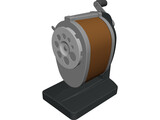 Pencil Sharpener 3D Model preview