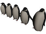 Penguins 3D Model preview