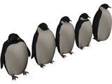 Penguins 3D Model