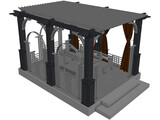 Pergola 3D Model preview