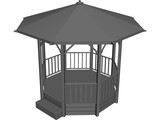 Pergola 3D Model preview