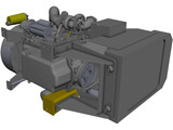 Perkins 1104A-44T Engine 3D Model preview