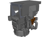 Perkins 403D-15 Engine 3D Model preview