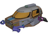 Perrinn LMP1 Prototype Monocoque Chassis 3D Model preview