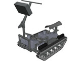 Personal Tracked Vehicle 3D Model preview