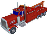 Peterbilt Tri-Axle Wrecker 3D Model preview