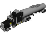 Peterbilt Truck 3D Model preview