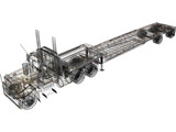 Peterbilt with Reitnouer Trailer 3D Model