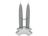 Petronas Twin Tower 3D Model