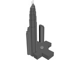 Petronas Twin Tower 3D Model preview