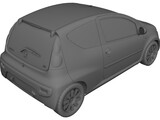 Peugeot 107 3D Model preview