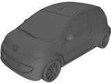 Peugeot 107 3D Model