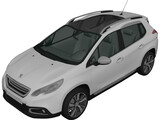 Peugeot 2008 (2013) 3D Model preview