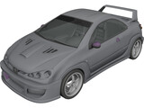 Peugeot 206cc [Tuning] 3D Model preview