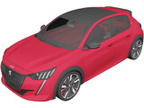 Peugeot 208 GTi Concept (2021) 3D Model preview
